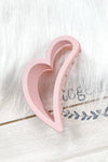 CURVED HEART HAIR CLAW CLIPS
