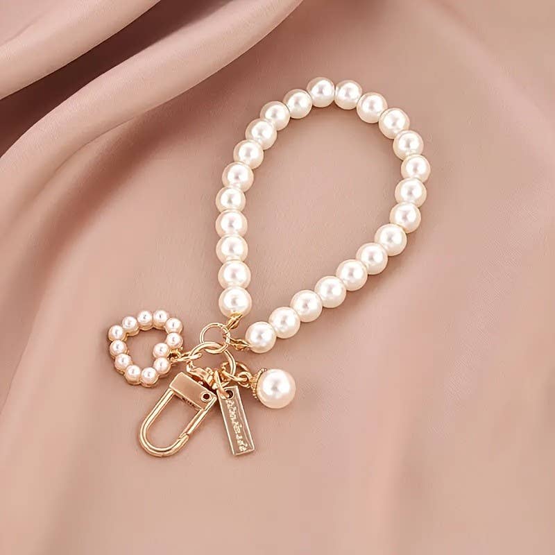 PEARL KEYCHAINS W/ CHARM