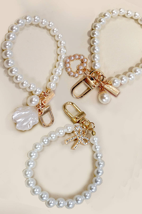 PEARL KEYCHAINS W/ CHARM