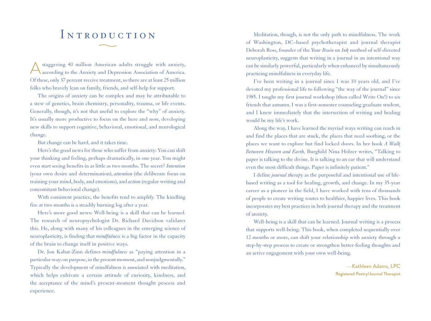 JOURNAL THERAPY FOR CALMING ANXIETY