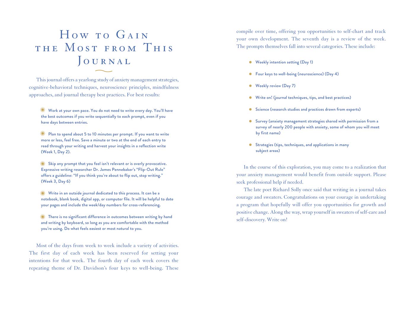 JOURNAL THERAPY FOR CALMING ANXIETY