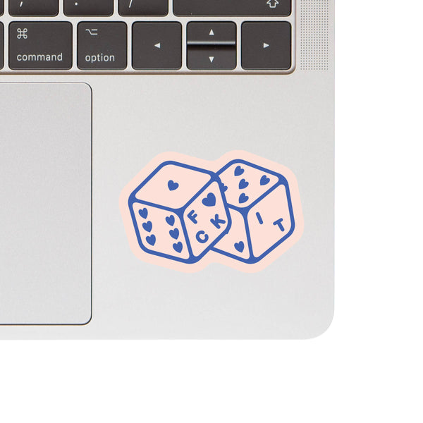 ROLL THE DICE HIGH QUALITY VINYL STICKER