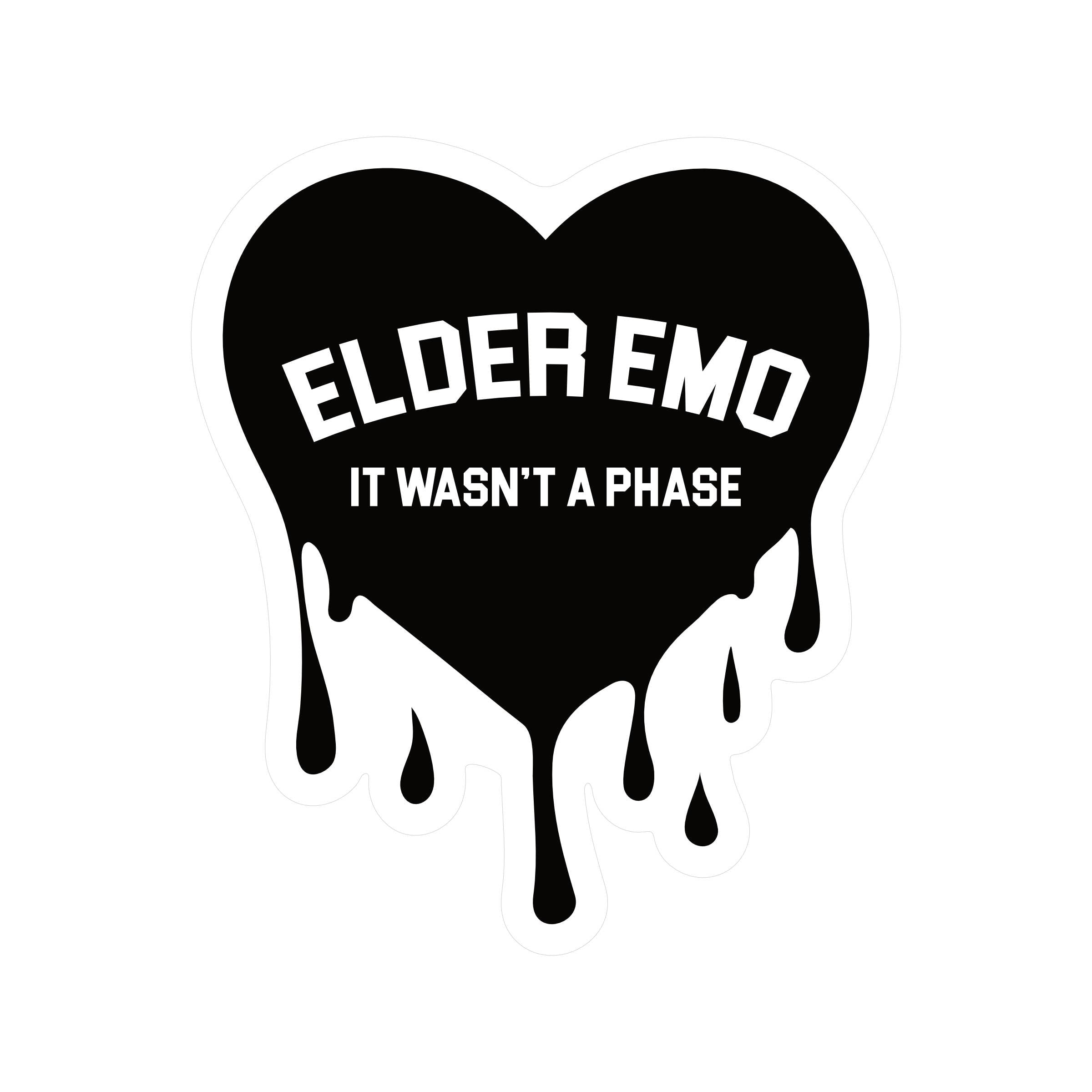 ELDER EMO VINYL STICKER