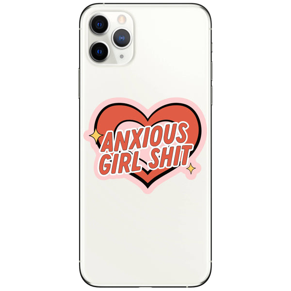 ANXIOUS GIRL SHIT VINYL STICKER