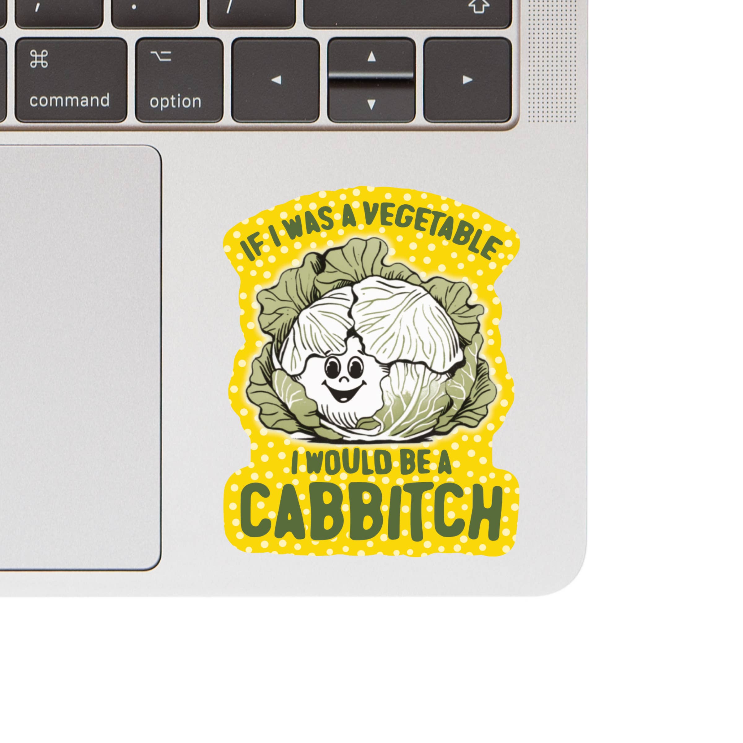CABBITCH FUNNY VEGETABLE GROCERY STICKER