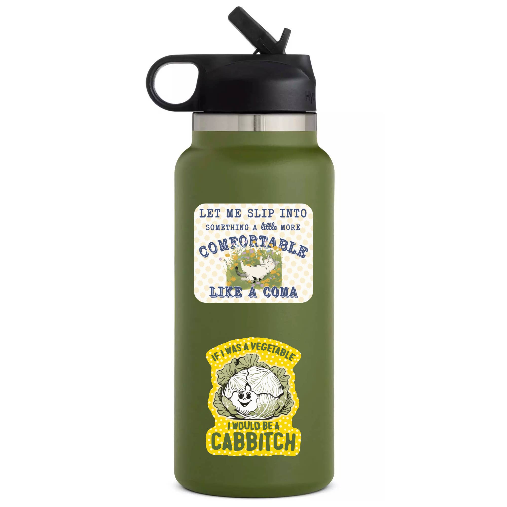 CABBITCH FUNNY VEGETABLE GROCERY STICKER