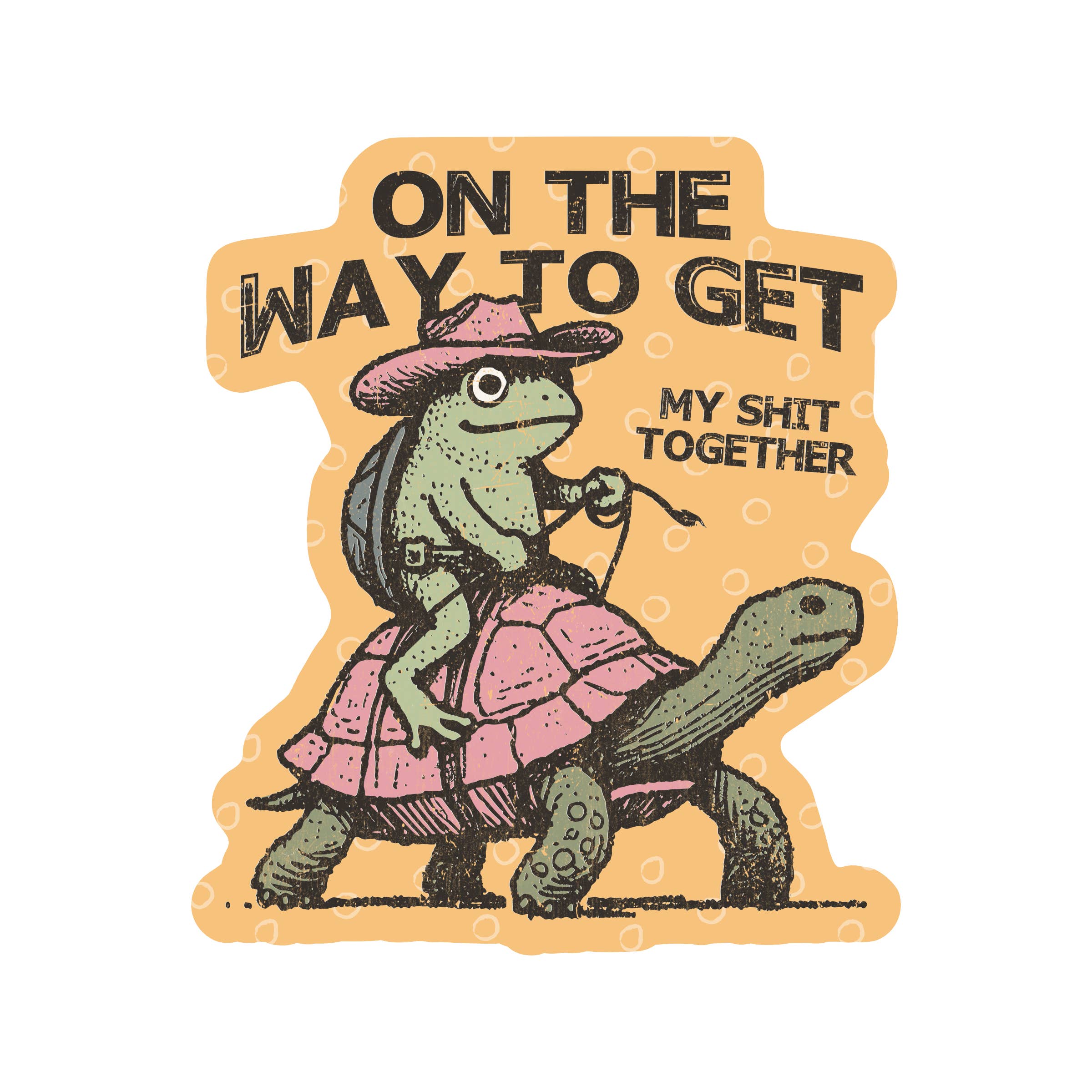 SWEAR FROG COWBOY VINYL STICKER