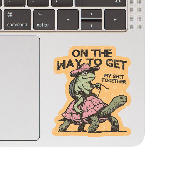 SWEAR FROG COWBOY VINYL STICKER