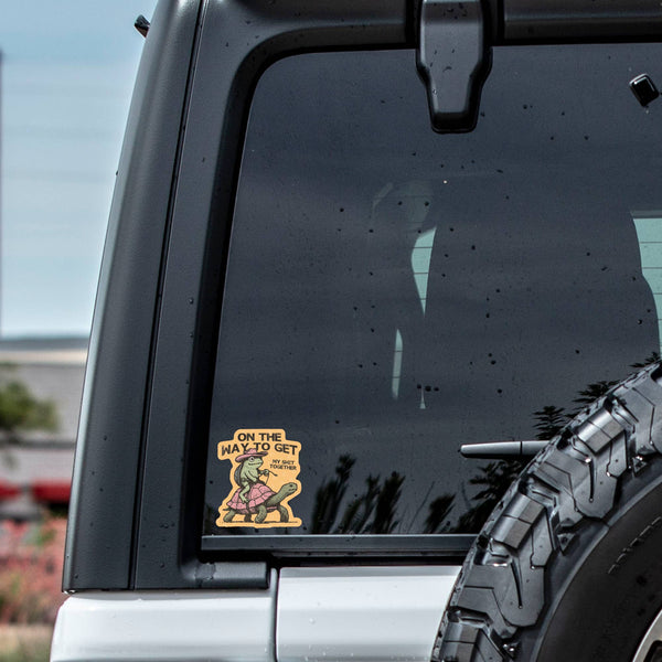 SWEAR FROG COWBOY VINYL STICKER