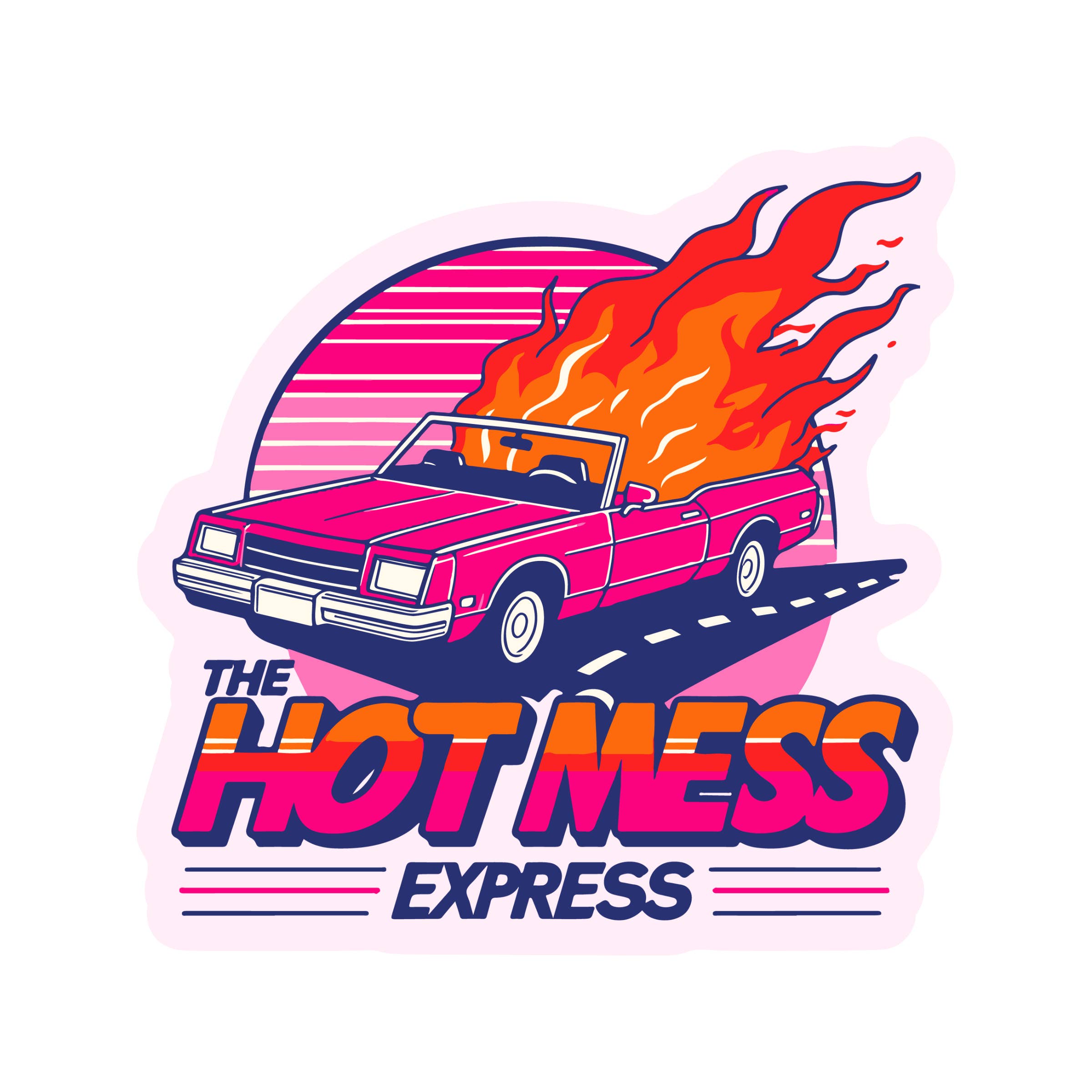 80S FUNNY VINYL STICKER