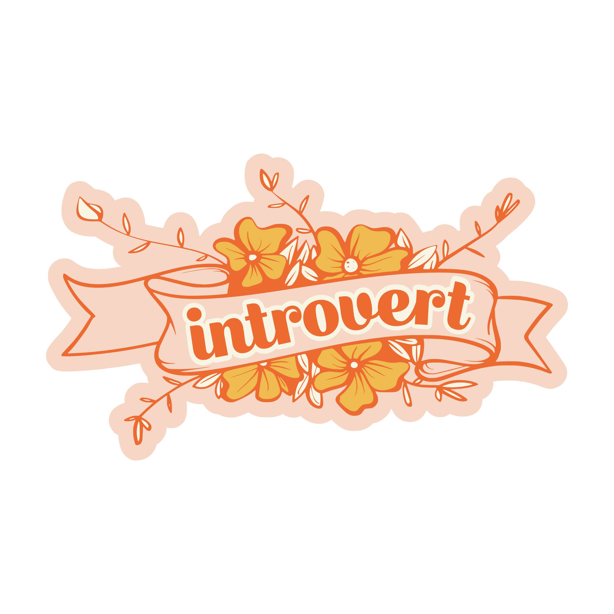 INTROVERT PERSONALITY VINYL STICKER