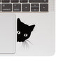 LURKING KITTY CAT CLEAR STICKER