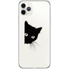 LURKING KITTY CAT CLEAR STICKER