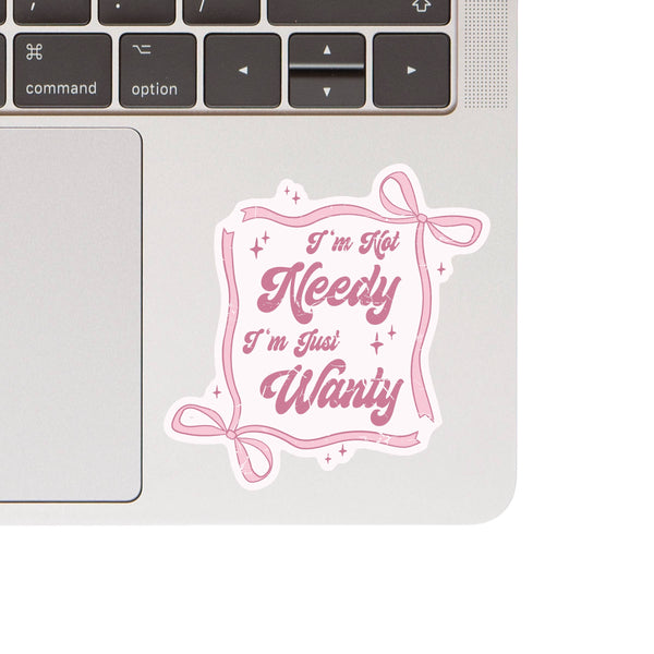 NEEDY WANTY BOW STICKER