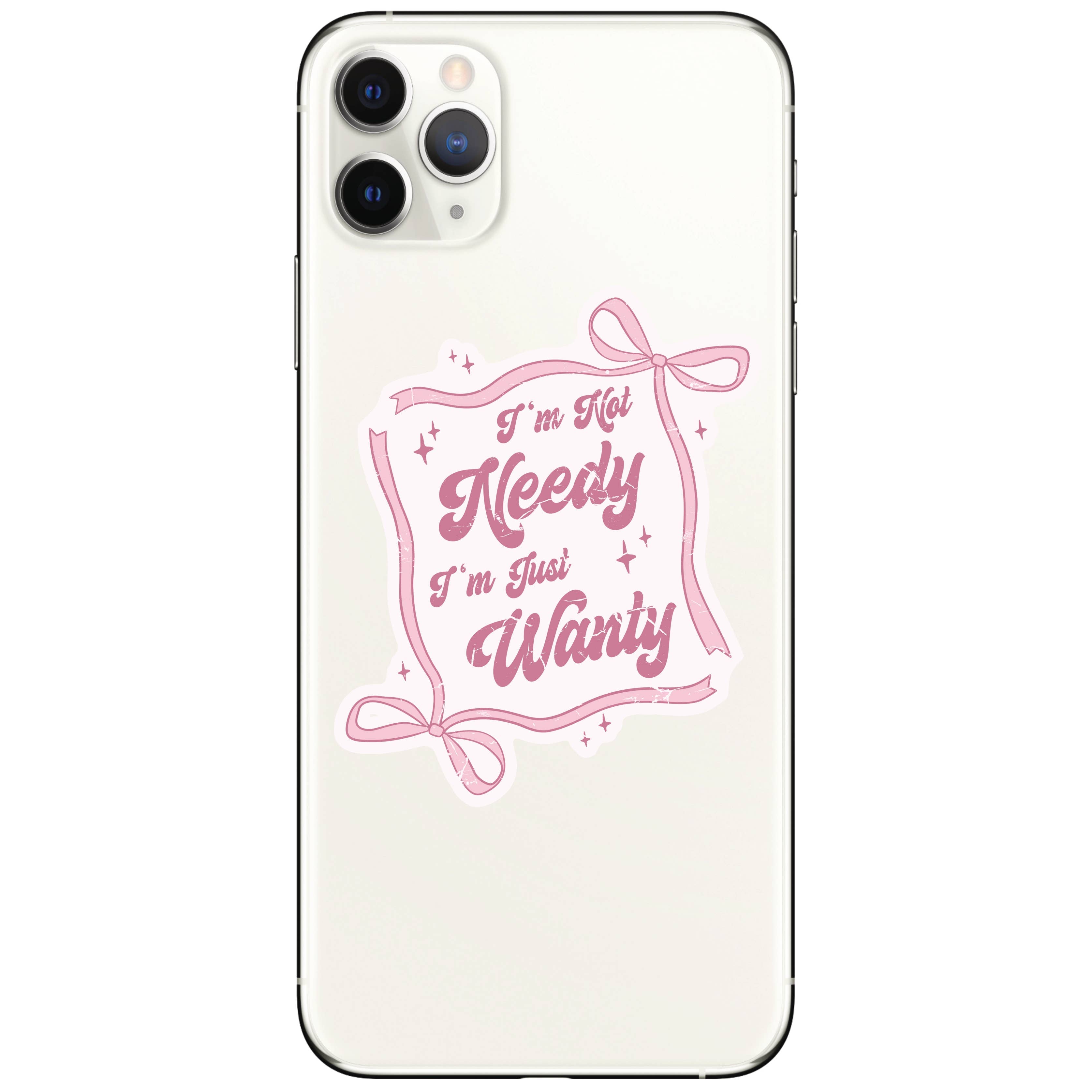 NEEDY WANTY BOW STICKER