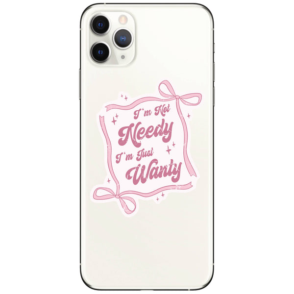 NEEDY WANTY BOW STICKER
