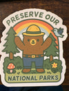 PRESERVE OUR NATIONAL PARKS STICKER