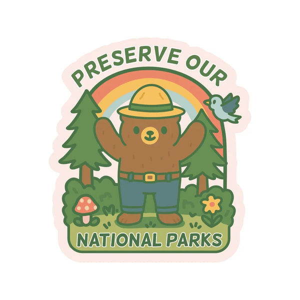 PRESERVE OUR NATIONAL PARKS STICKER