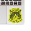 PLEASE DO NOT PET PEEVES FUNNY KITTY GOOFY STICKER