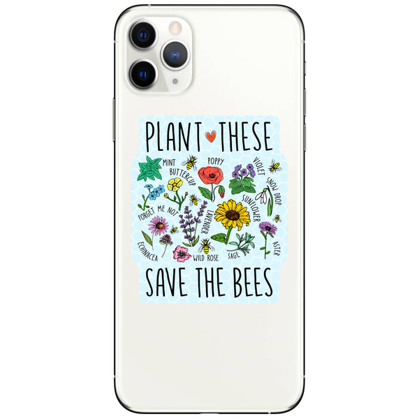 PLANT THESE SAVE BEES POLLINATORS PLANT STICKER