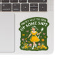 STIR UP SOME SHIT FLOWER FUNNY SWEAR STICKER