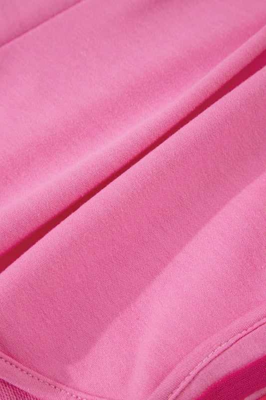 STRIPE COLORBLOCK HIGH WAIST SHORTS