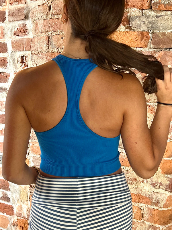 BLUE CROPPED "PHIGHTINS" PHILLY TANK