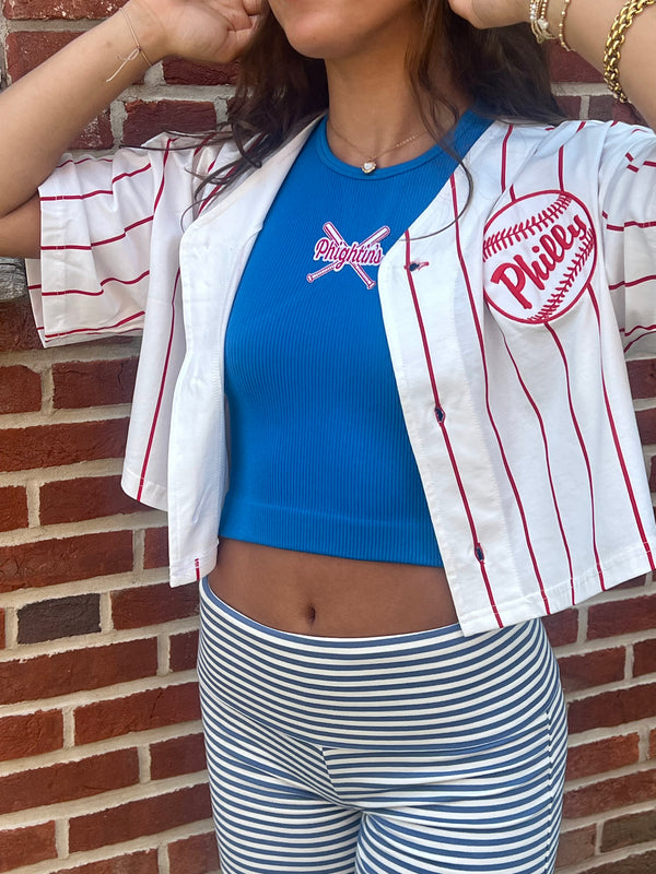 PIN STRIPE CROPPED PHILLY JERSEY