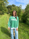 BIRDS EXPOSED SEAM RELAXED PULLOVER