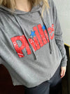 PHILS DISTRESSED CROP HOODIE