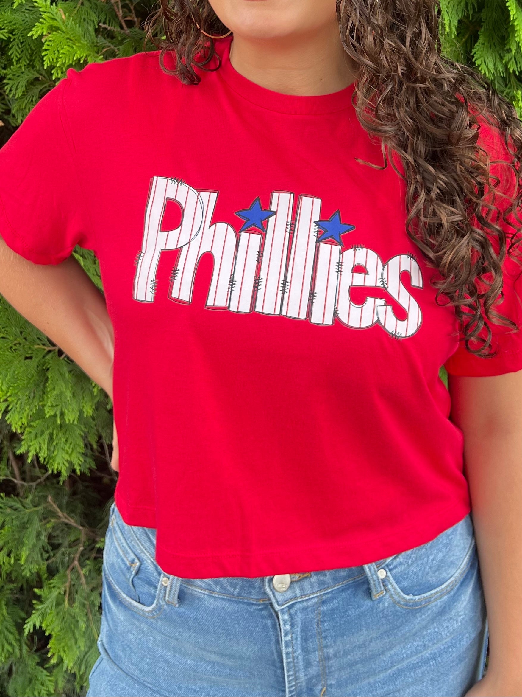 PHILS PINSTRIPE CROP TOP