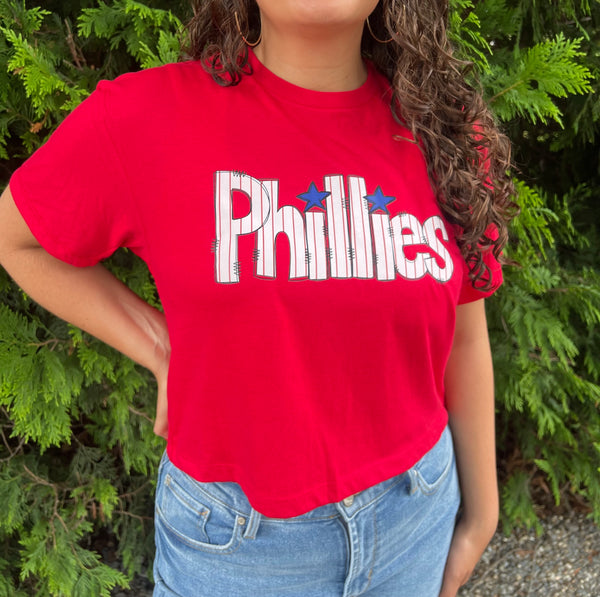 PHILS PINSTRIPE CROP TOP