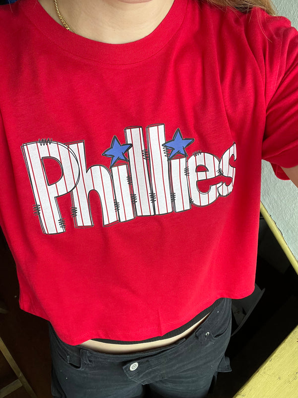 PHILS PINSTRIPE CROP TOP