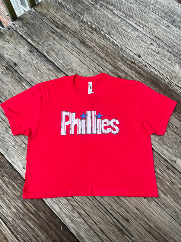 PHILS PINSTRIPE CROP TOP