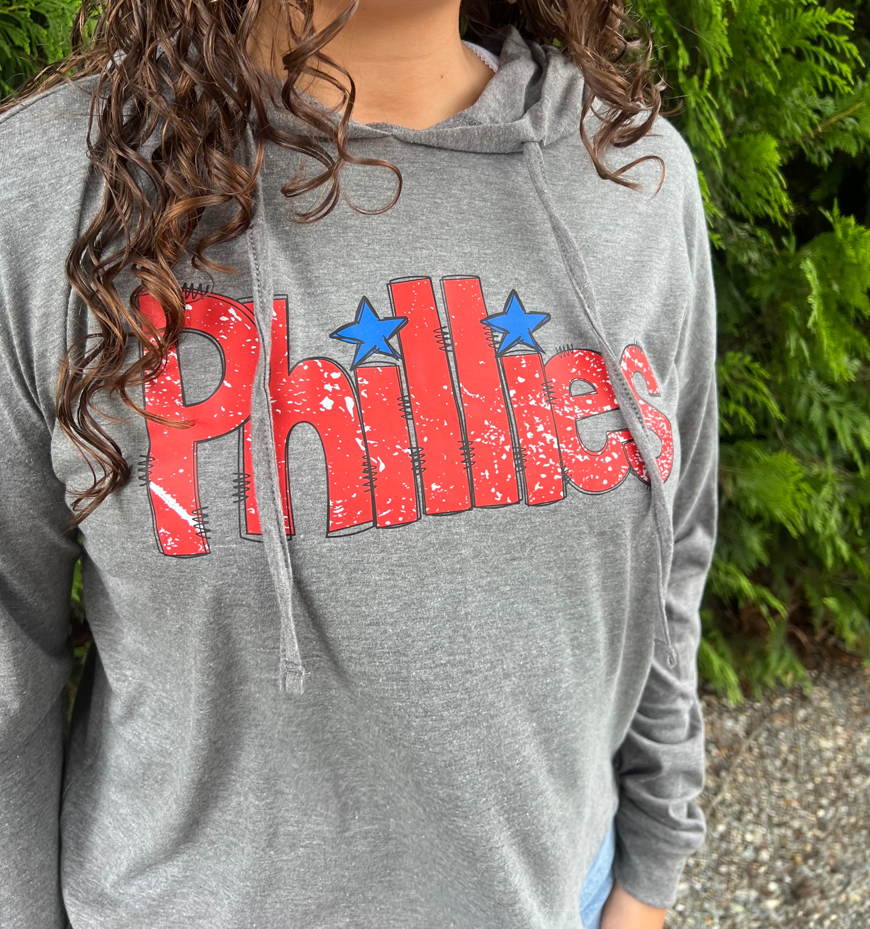 PHILS DISTRESSED CROP HOODIE