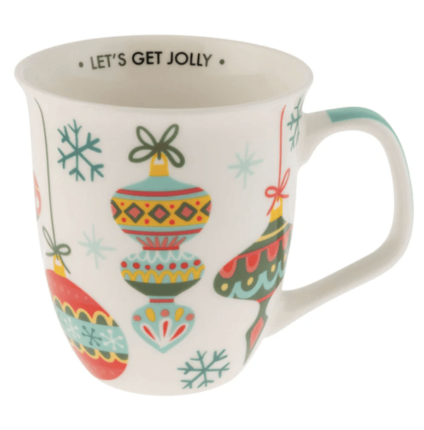 SHELLY HOLIDAY MUG - ORNAMENT/LET'S GET JOLLY