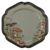 MIDNIGHT MUSHROOM MEADOW MELAMINE SALAD PLATE
