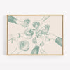 BAR CART WALL ART PRINT | CHEERS HANDS MINT GREEN