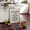 CHEF WAS CUTE RATING | FUNNY KITCHEN WALL ART PRINT