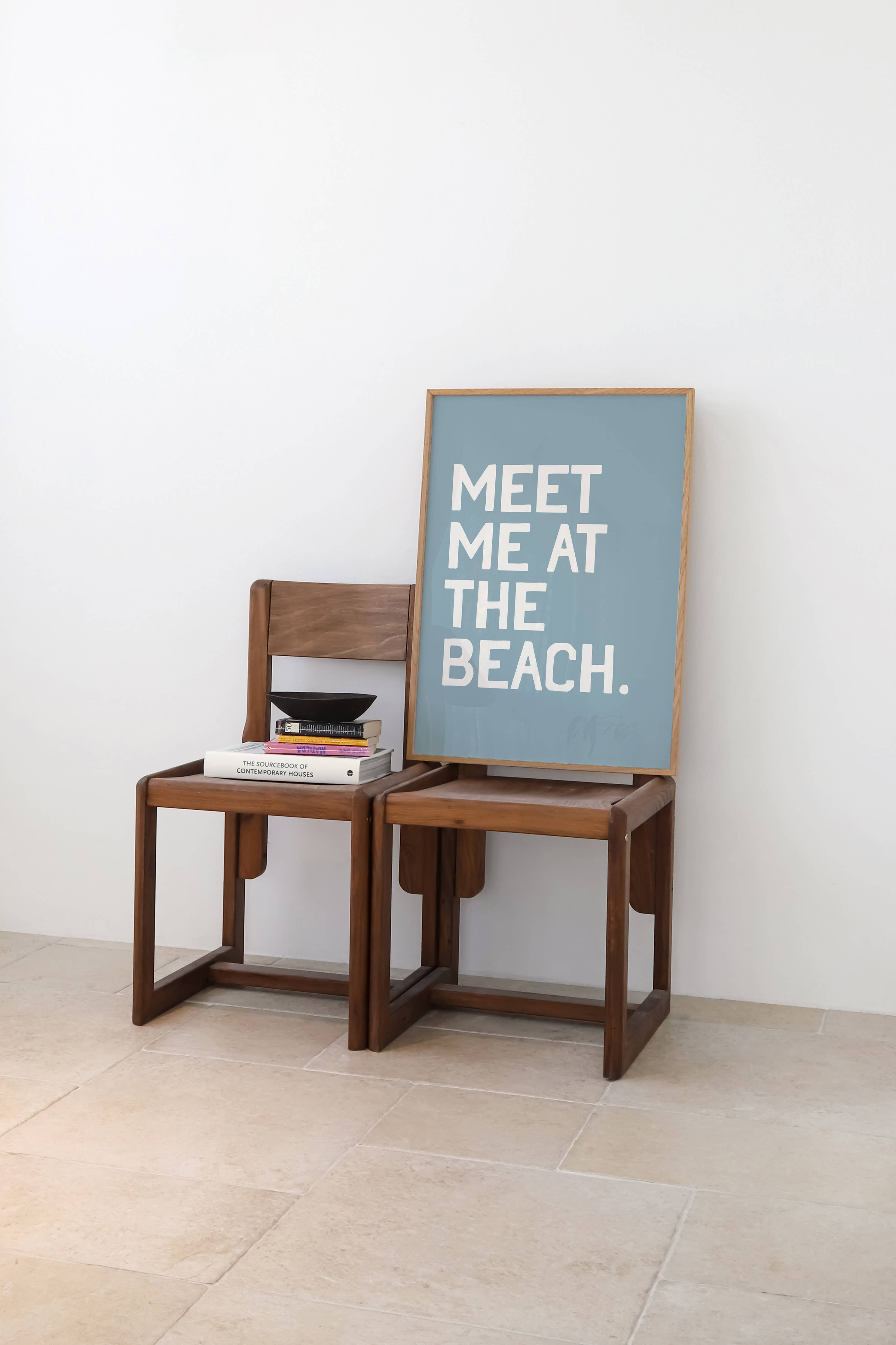 MEET ME AT THE BEACH WALL ART PRINT | BEACHY SUMMER DECOR