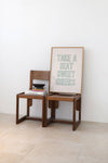 TAKE A SEAT SWEET CHEEKS | FUNNY BATHROOM WALL ART PRINT