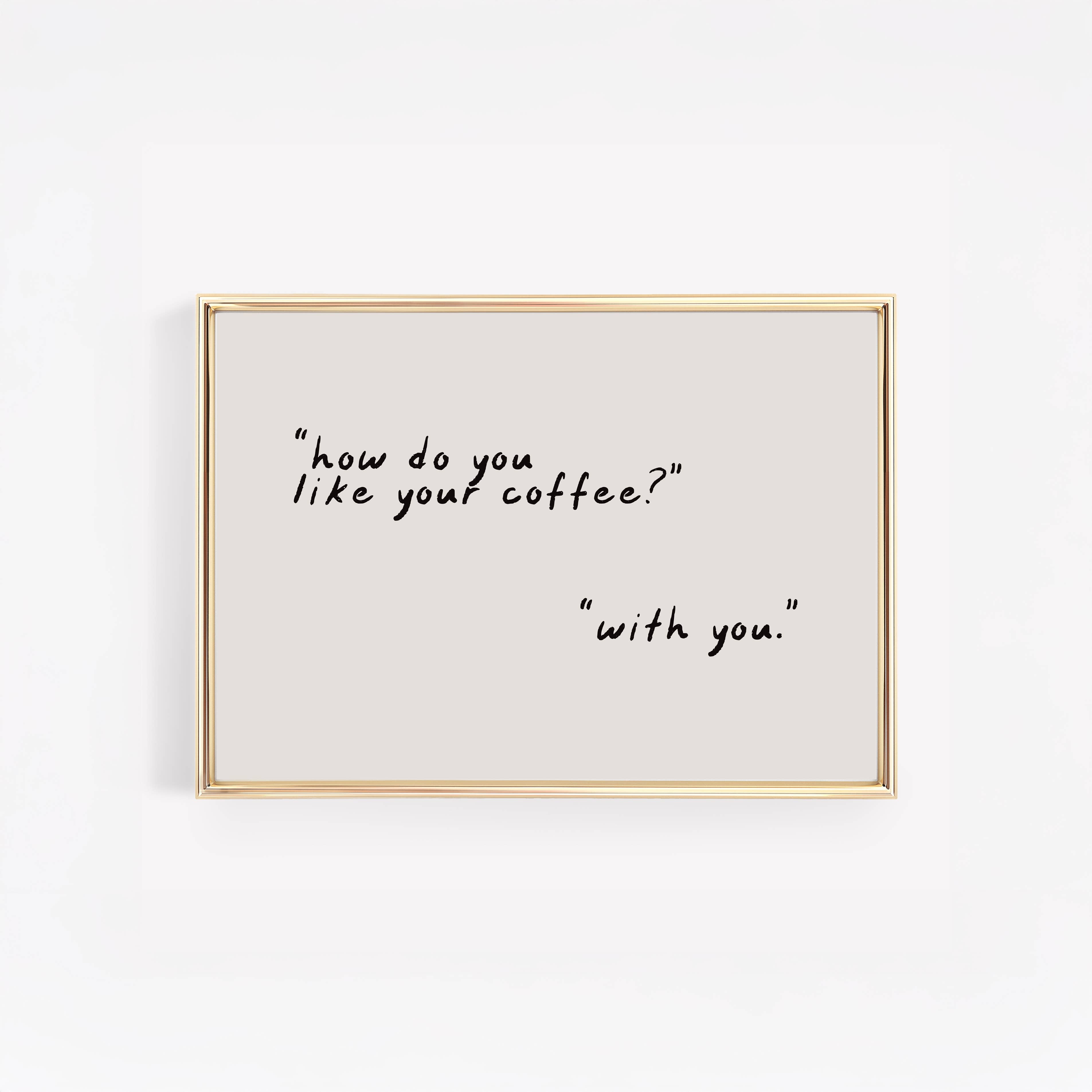 HOW DO YOU LIKE YOUR COFFEE TYPOGRAPHY | COFFEE SHOP DECOR