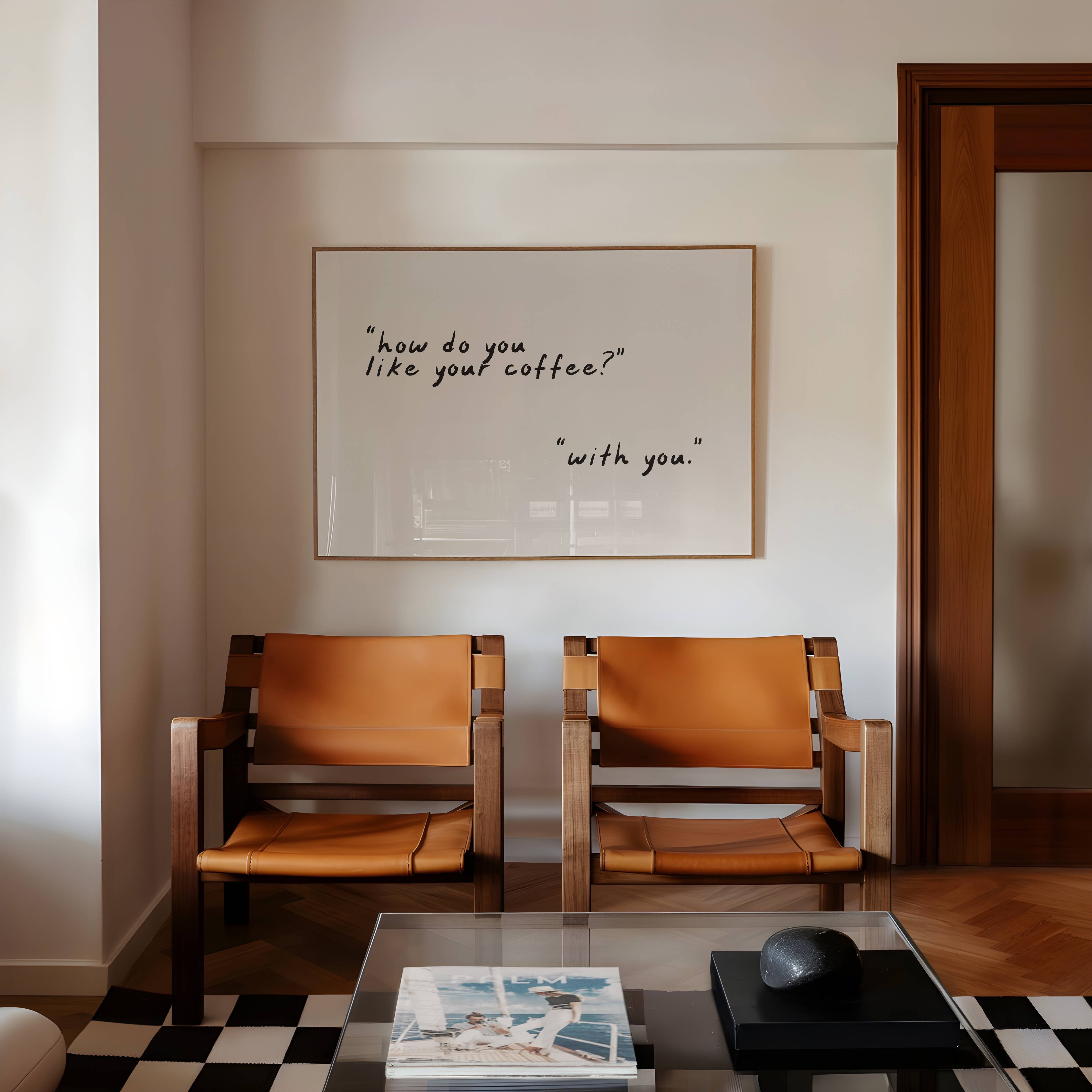 HOW DO YOU LIKE YOUR COFFEE TYPOGRAPHY | COFFEE SHOP DECOR