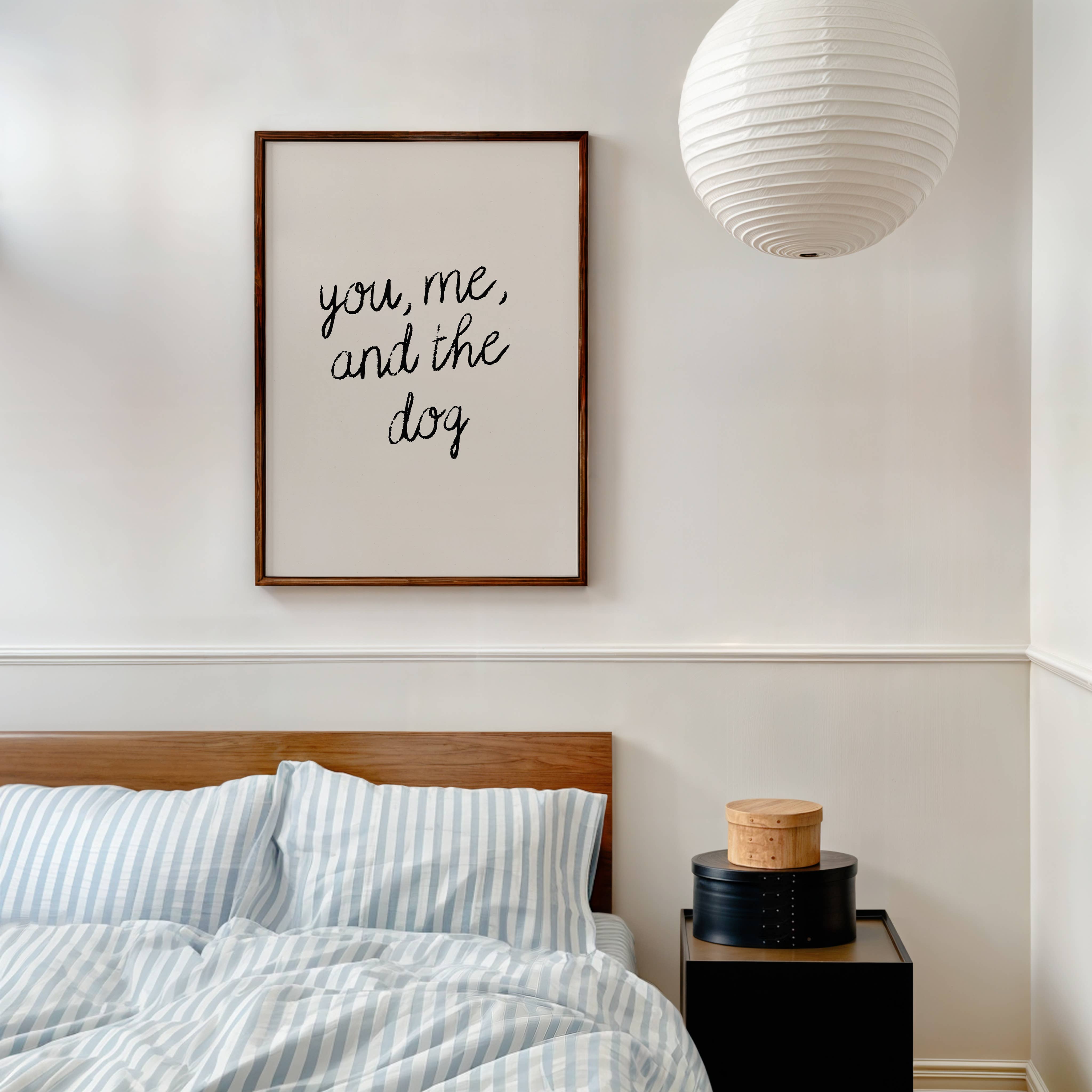 YOU ME AND THE DOG WALL ART PRINT | NeEUTRAL HOME DECOR