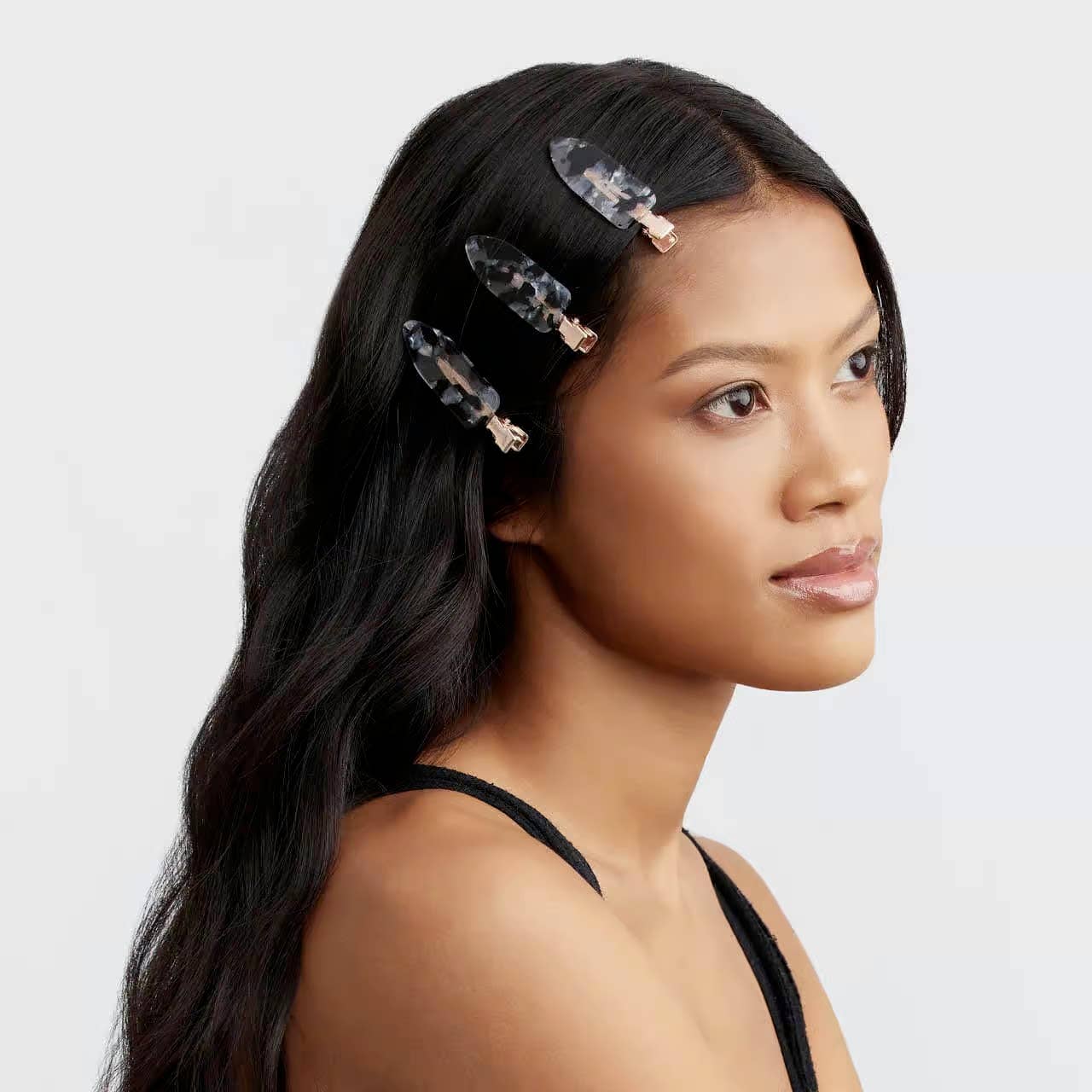 ECO-FRIENDLY CREASELESS CLIPS 4PC SET -BLACK TERRAO