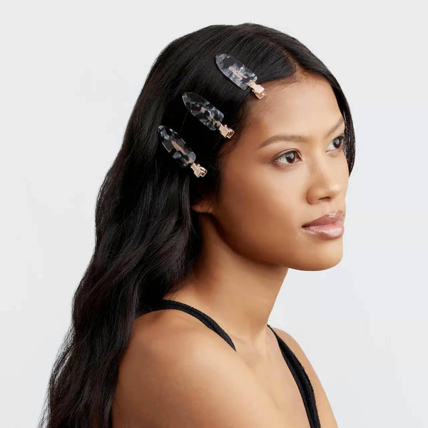 ECO-FRIENDLY CREASELESS CLIPS 4PC SET -BLACK TERRAO
