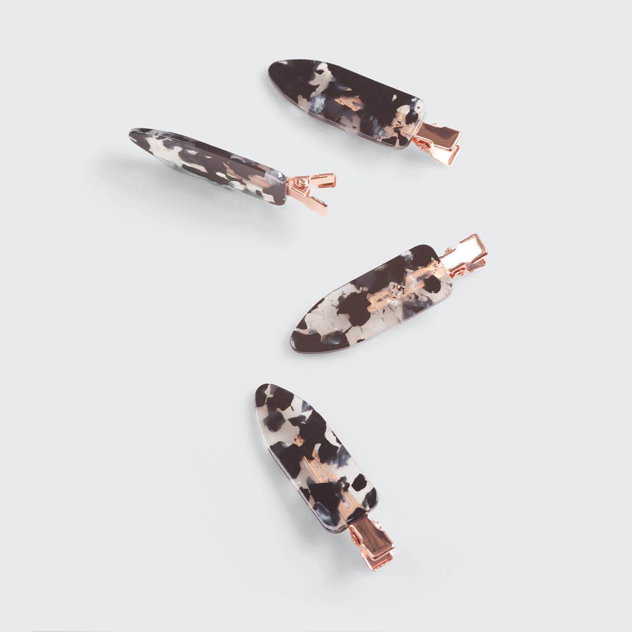 ECO-FRIENDLY CREASELESS CLIPS 4PC SET -BLACK TERRAO