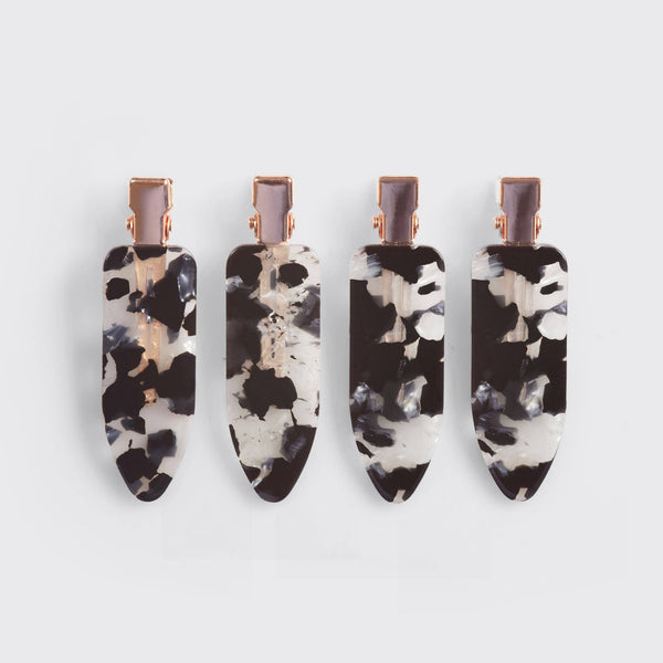 ECO-FRIENDLY CREASELESS CLIPS 4PC SET -BLACK TERRAO