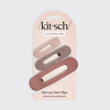 FLAT LAY CLAW CLIP 3PC FLAT - ULTRA GLOSSY TERRACOTTA