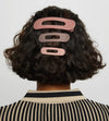 FLAT LAY CLAW CLIP 3PC FLAT - ULTRA GLOSSY TERRACOTTA